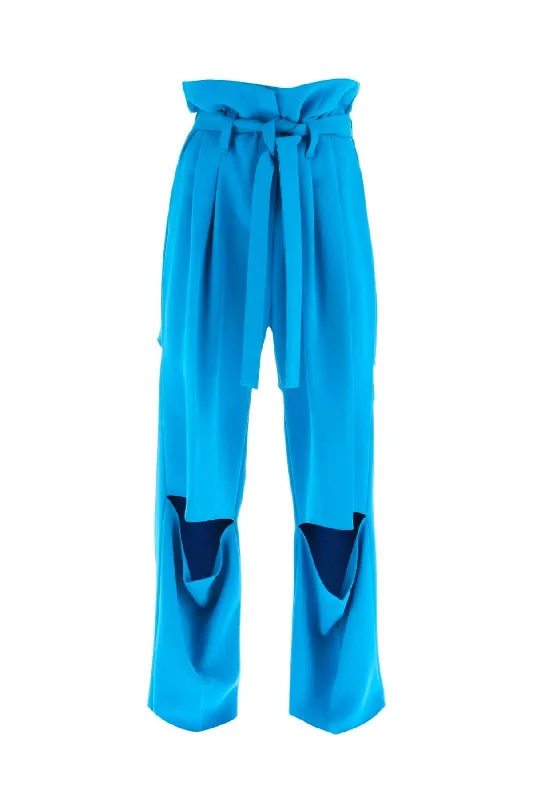 A.W.A.K.E. Mode Wide Leg Trousers - Blue