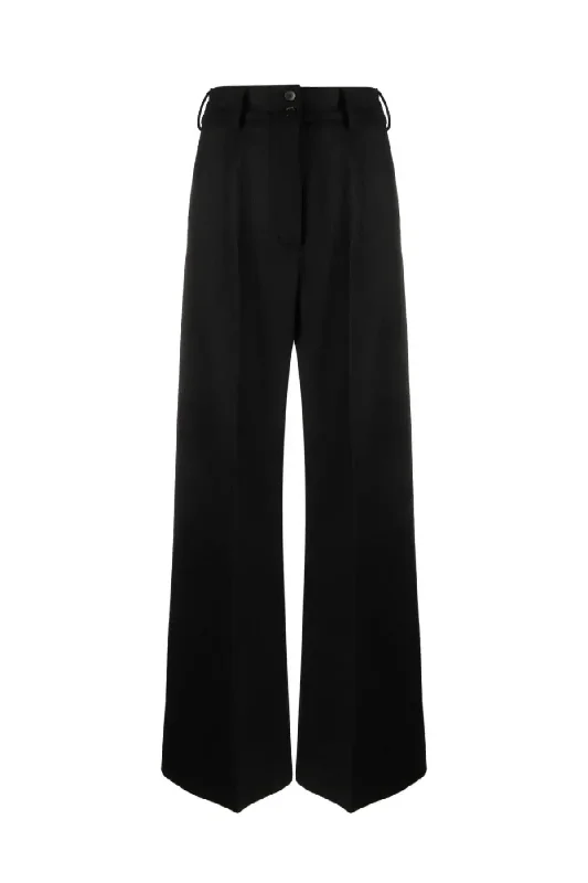 Etro Wool Palazzo Pants - Black