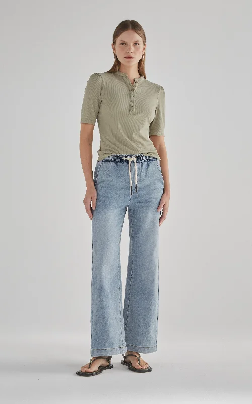 Irena Sunbleached Denim Pants