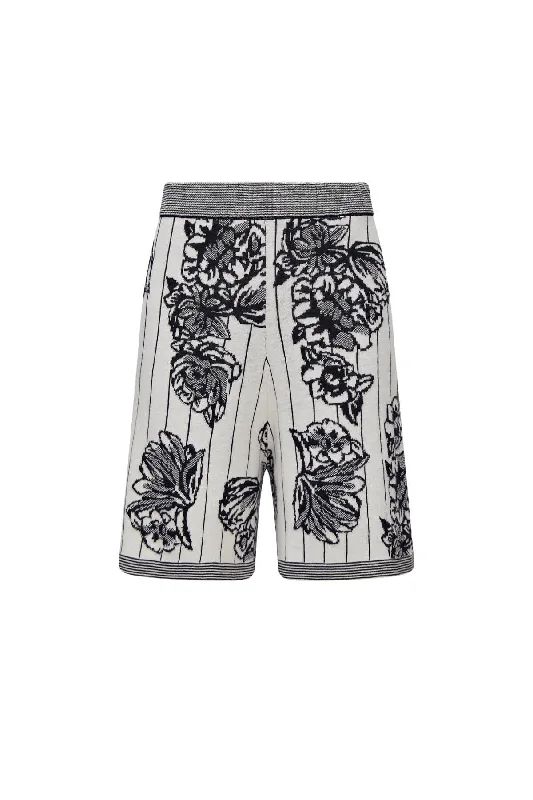 Joseph Floral Jacquard Shorts - Black Combo