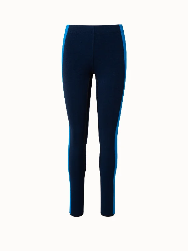 Maro Thermo Fleece Leggings wirth Side Stripe Detail