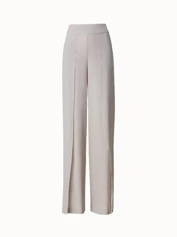 Silk Georgette Wide Leg Pants