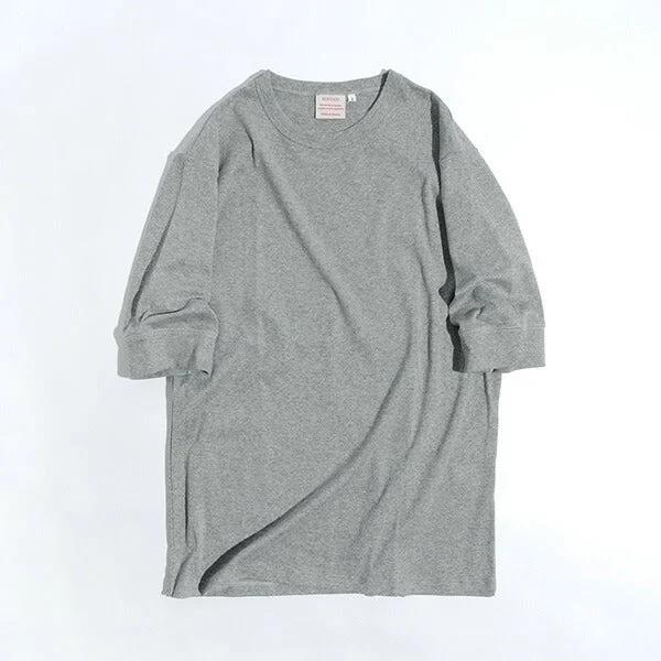 ROCOCO / Smooth Cotton Ribbed Crew T-Shirt