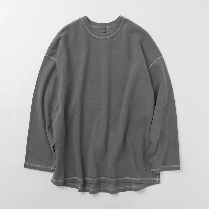 [50%OFF] MOC T / Plating Jersey Crew Neck Long Sleeve Big Tee