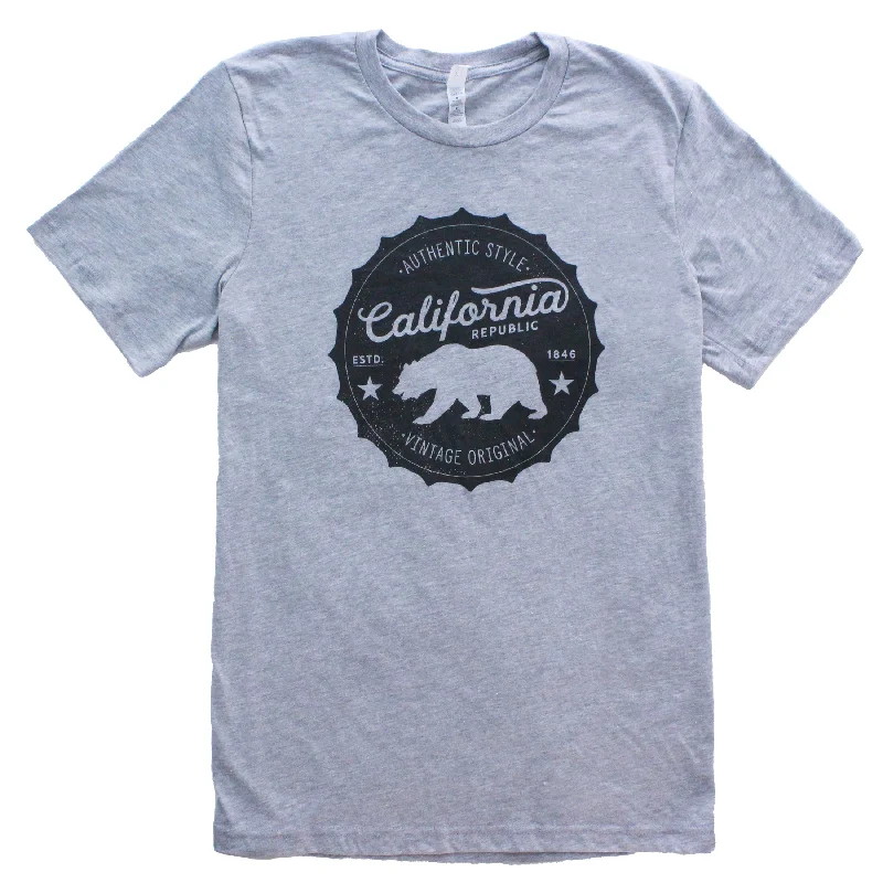 California Authentic Original Vintage Bottle Cap T-Shirt