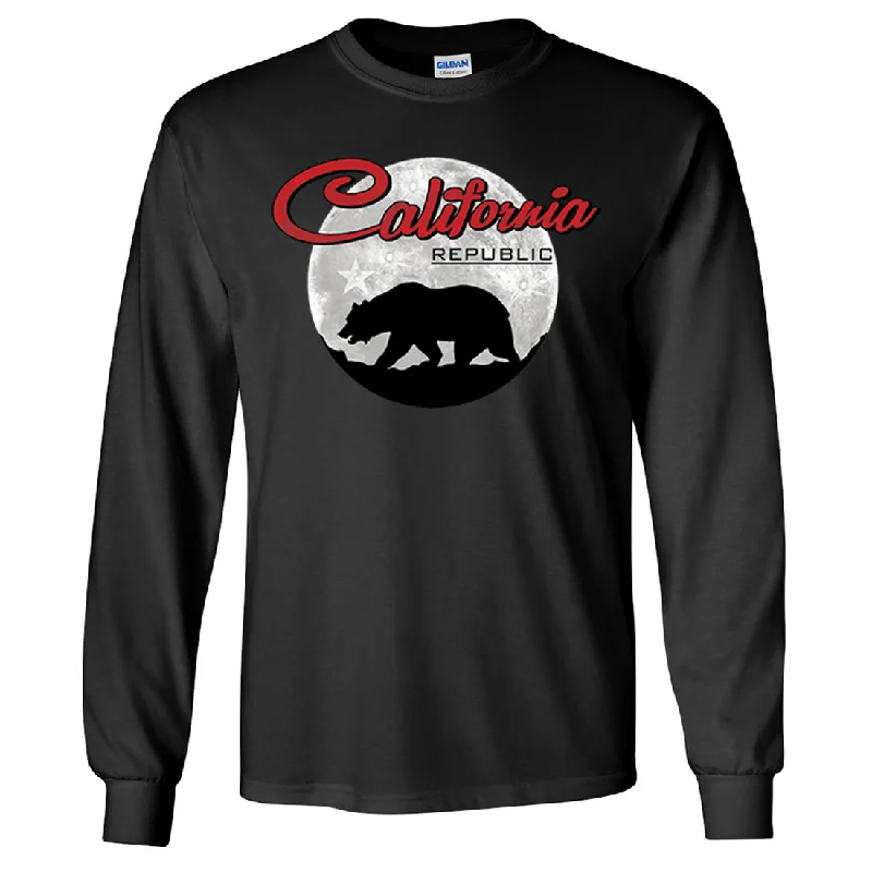 California Republic Full Moon Bear Long Sleeve Shirt