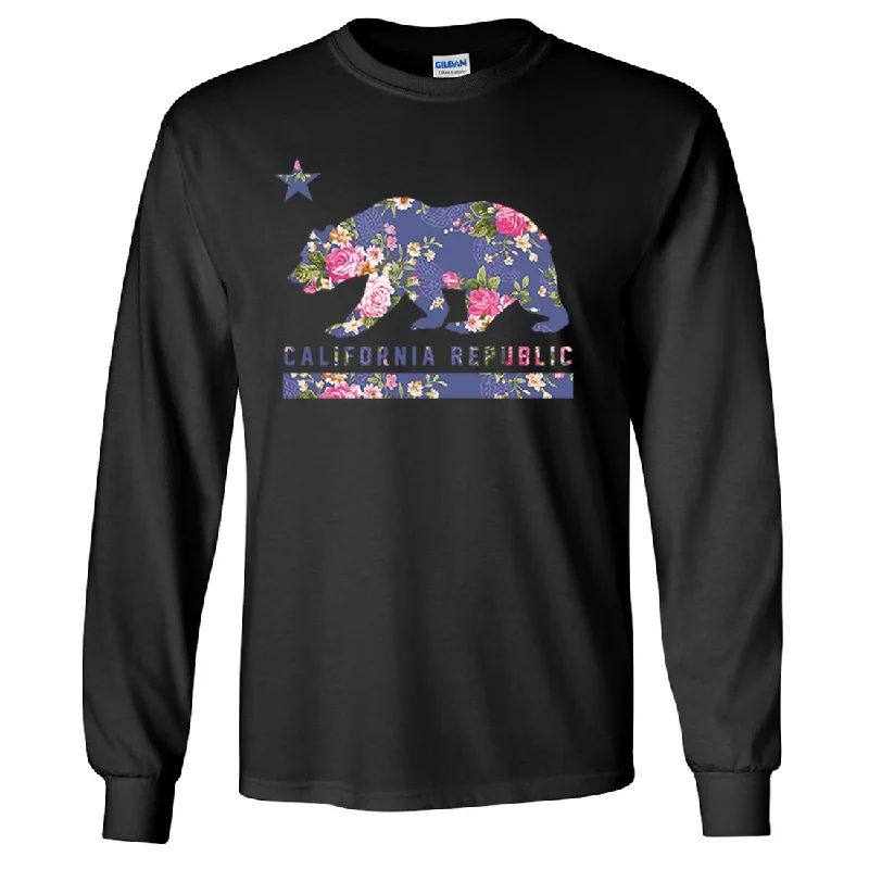 California Republic Paisley Flower Bear Long Sleeve Shirt