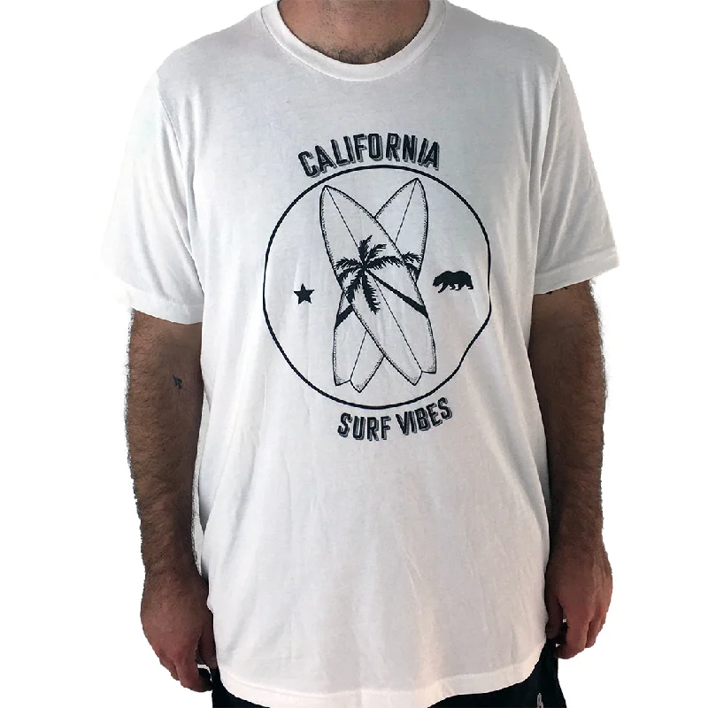 California Surf Vibes Men's Lightweight Fitted T-Shirt/Tee