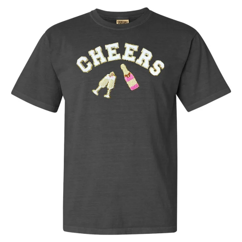 'Cheers' Letter Patch Tee