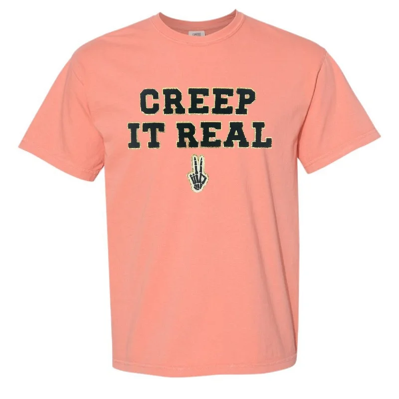 'Creep It Real' Letter Patch T-Shirt