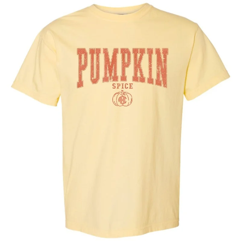 Monogramed 'Pumpkin Spice Varsity' T-Shirt