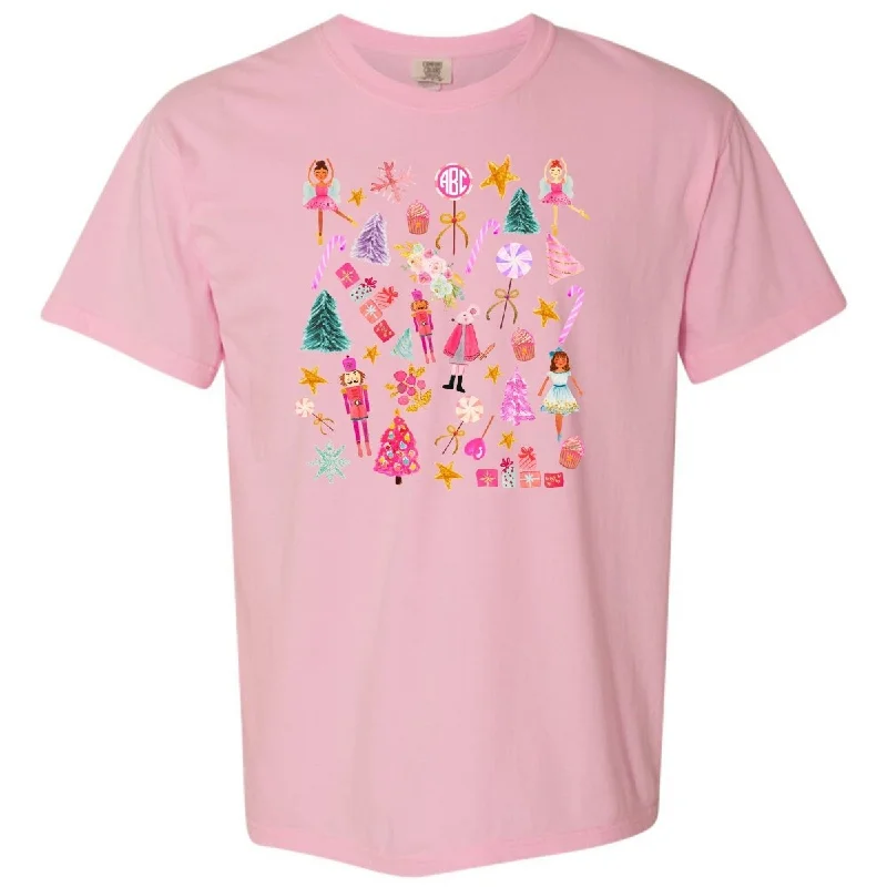 Monogrammed 'Watercolor Nutcracker' T-Shirt