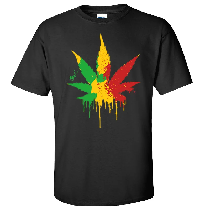 Rasta Pot Leaf Asst Colors T-shirt/tee