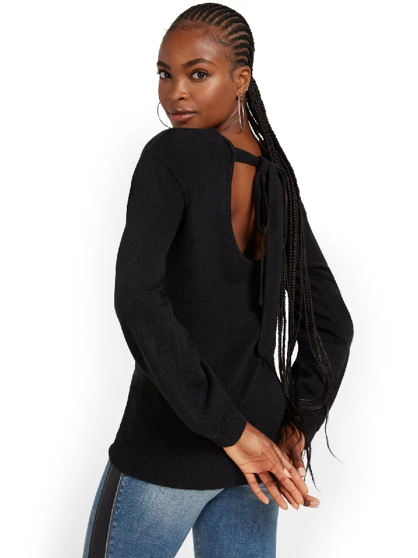 Bow Back Sweater