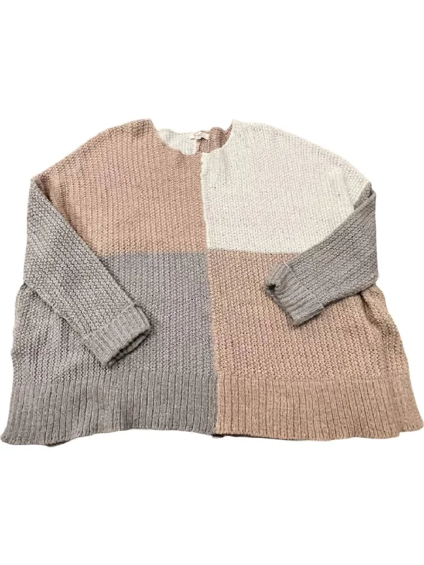 Color Block Lightweight Sweater In Multi-Colored