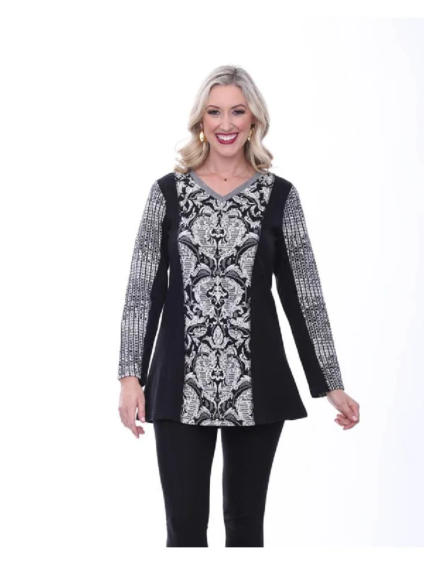 Margaret Black & White Knit Tunic