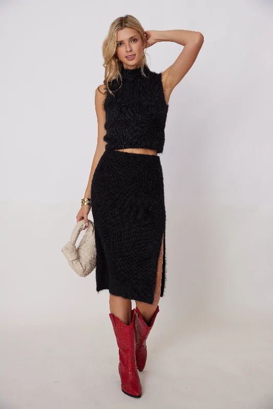 Jade Knit Midi Skirt