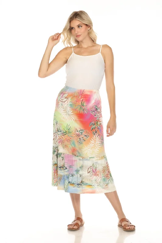 Johnny Was The Janie Favorite Single Tiered Midi Skirt T70324