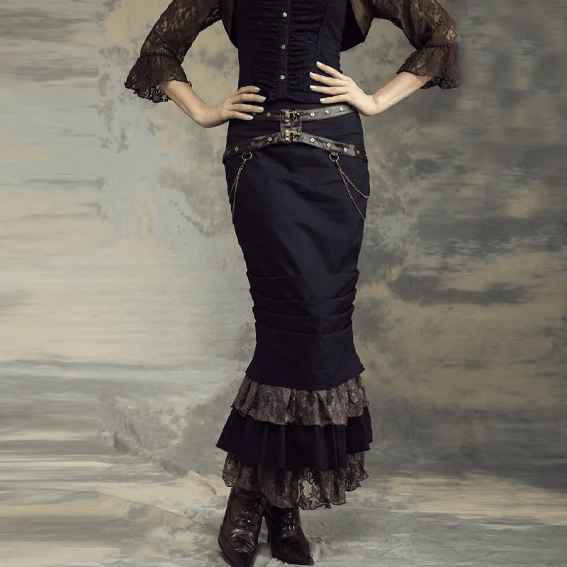 Women's Steampunk Mermaid Skirt