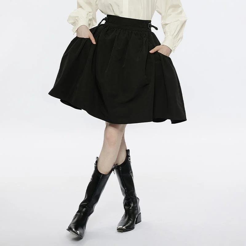 Women's Punk Draped Bubble Skirt