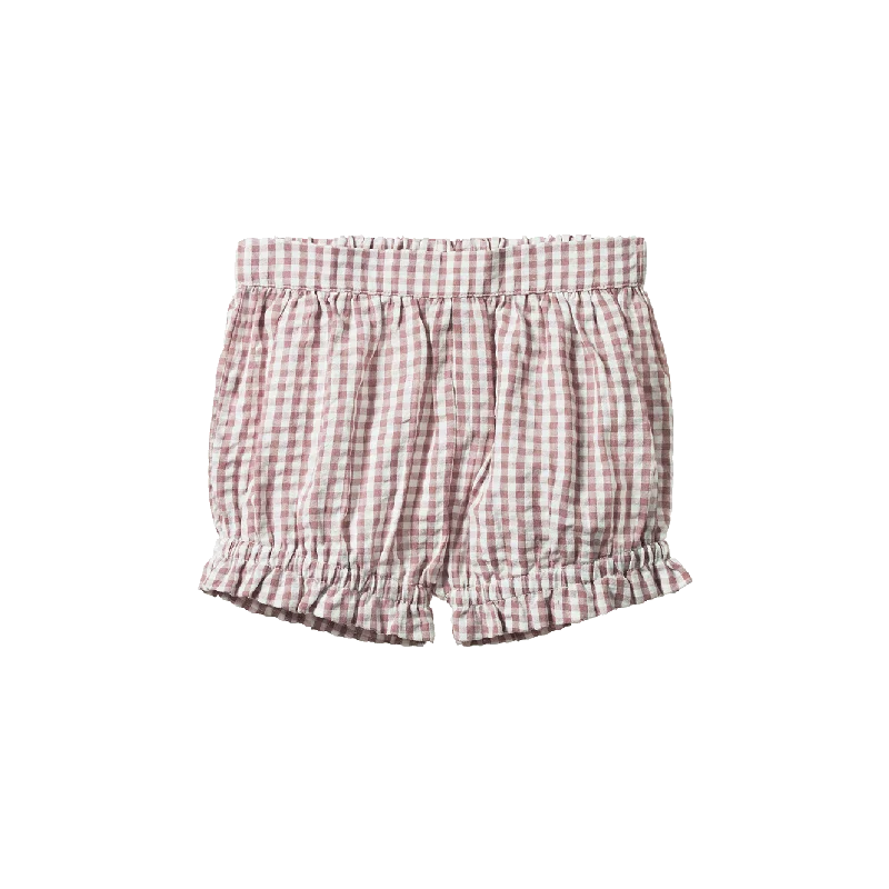 NATURE BABY - BETTY SHORTS: TWILIGHT CHECK