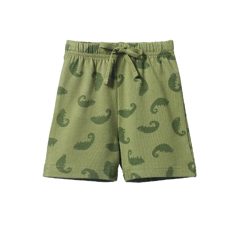 NATURE BABY - JIMMY SHORTS: CHAMELEON PRINT