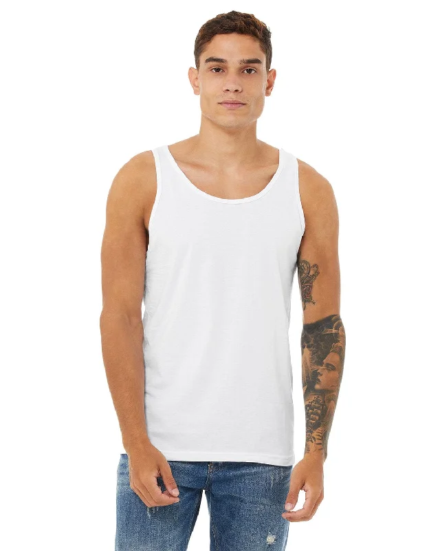 Bella+Canvas Unisex Jersey Tank | White