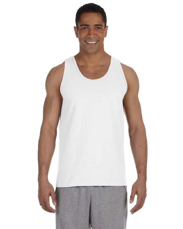 Gildan Ultra Cotton Tank | White