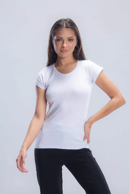 Round Neck Solid Top