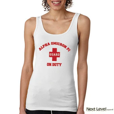 Sorority Lifeguard Printed Ladies Tank - Next Level 3533 - CAD