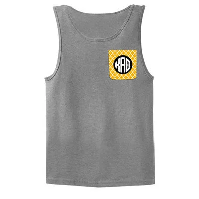 Sorority Moroccan Tile Crocket Tank Top - G220 - SUB