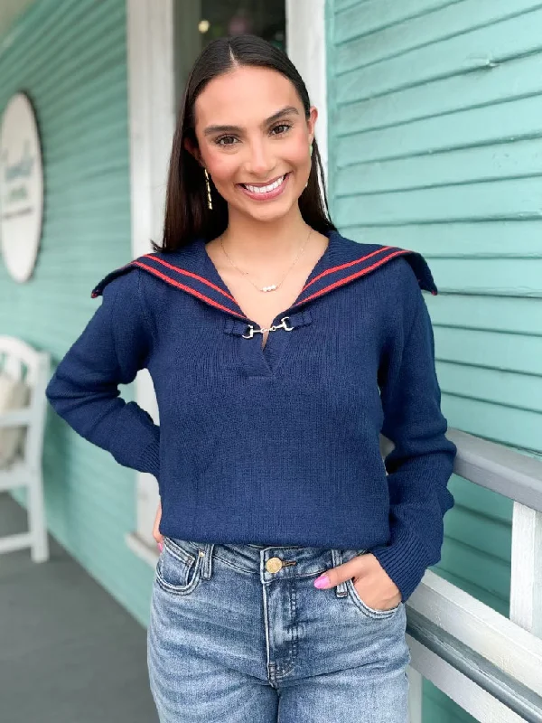 (THML) The Patton Navy Toggle Sweater