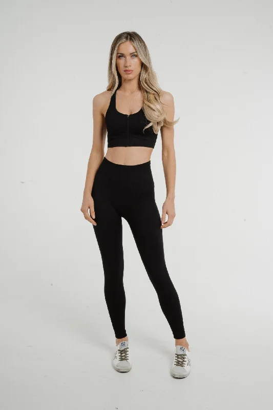 Freya Ribbed Two Piece In Black