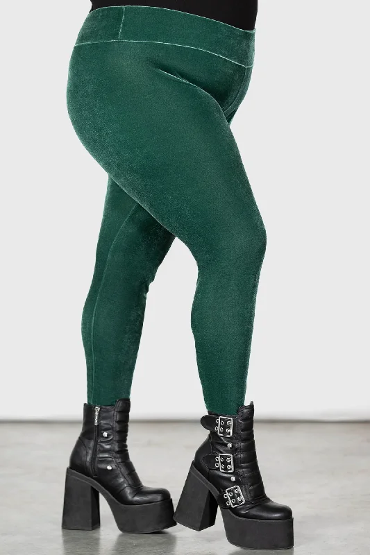 Hematite Leggings [GREEN] [PLUS]