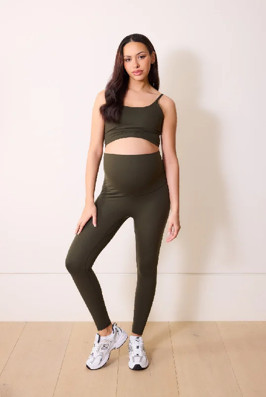 Maternity 24/7 Revitalise Leggings - Deep Olive