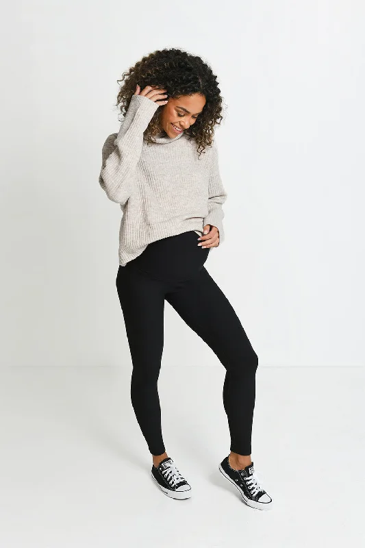 Maternity Winter Everyday Leggings - Black