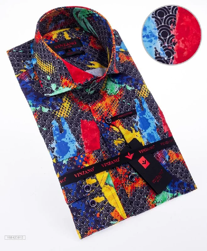 Designer Shirt abstract multicolor